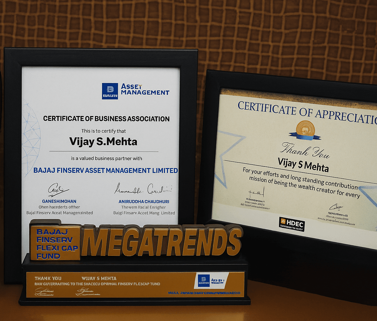 Award of Excellence – Bajaj Finserv & HDFC MF